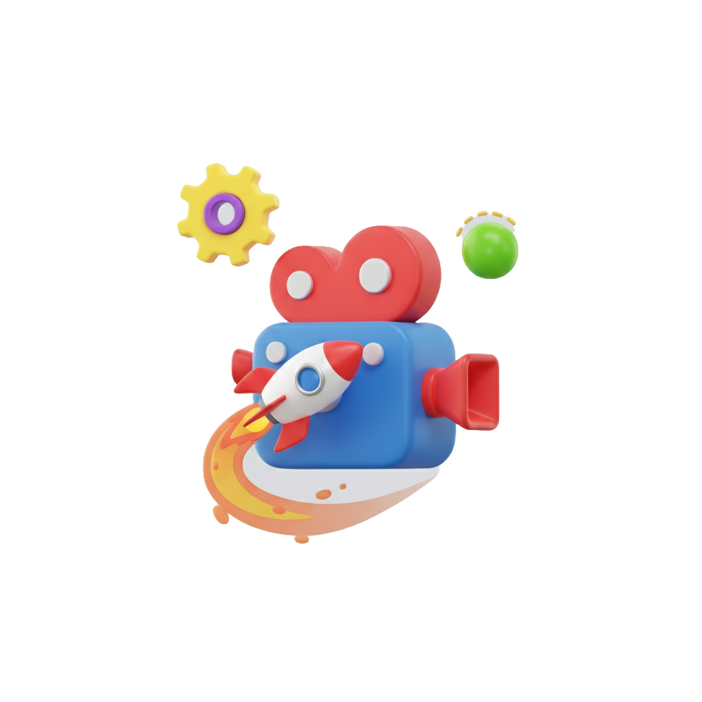 3D animation icon representing our dynamic animation services